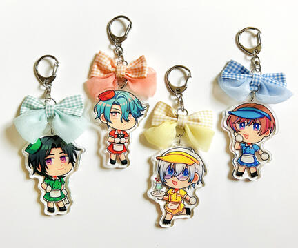 NijiEN Clear Acrylic Charm with Bow Accessories NijiEN Clear Acrylic Charm with Bow Accessories